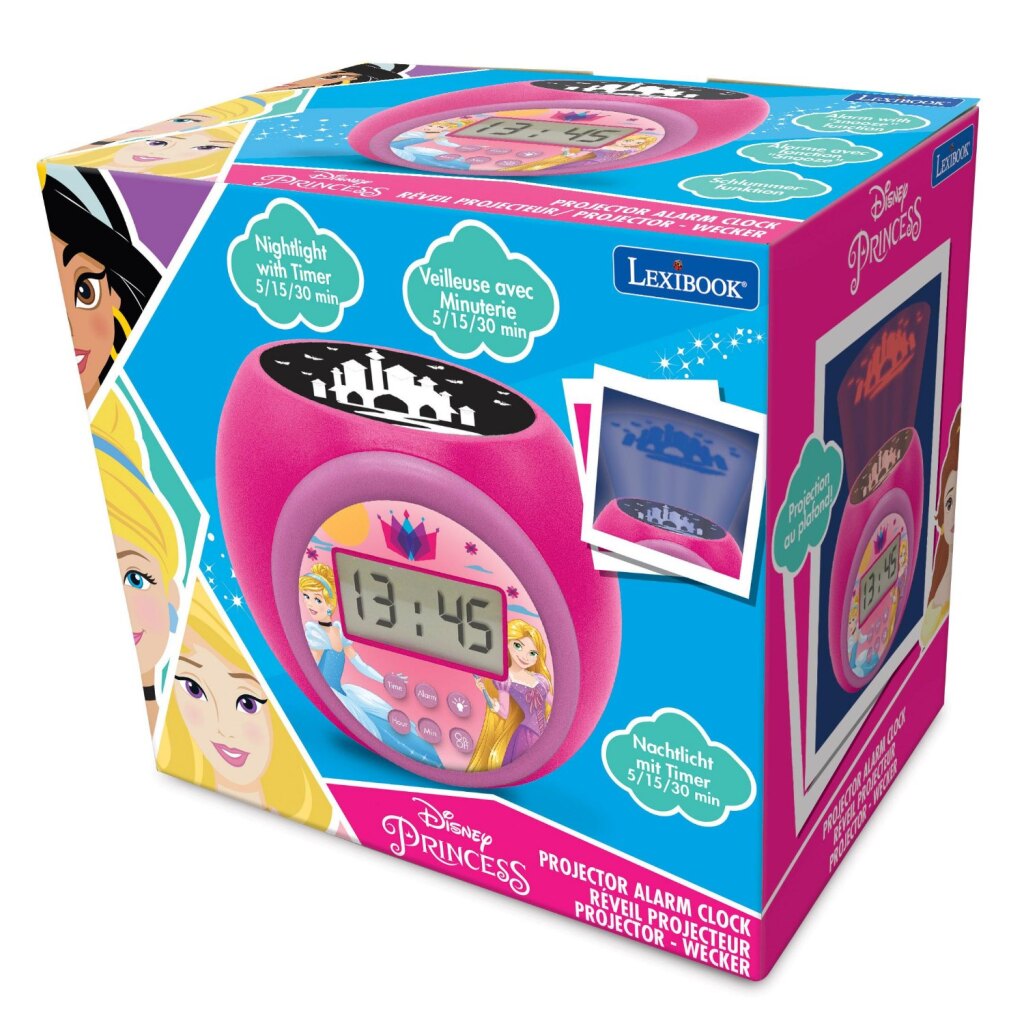 Proyector de princesa de Disney Wekker Pink