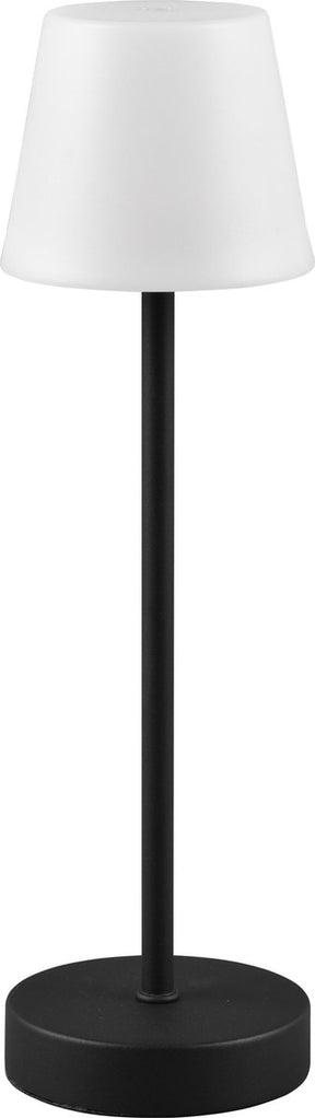 Rl live your light reality martinez - tafellamp - zwart - smd led - oplaadbaar - dimbaar - rgb - ip44