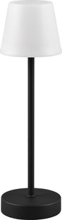 Rl live your light reality martinez - tafellamp - zwart - smd led - oplaadbaar - dimbaar - rgb - ip44