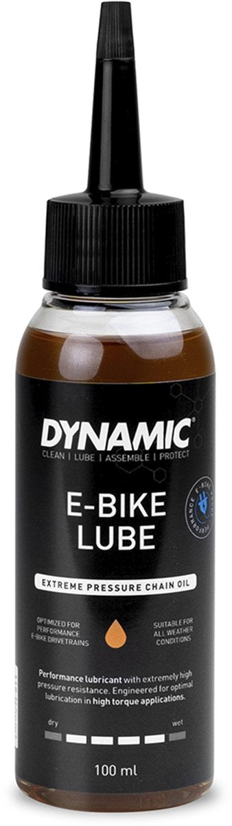 Dynamic e-bike lube 100ml - kettingolie e-bike - speciaal geoptimaliseerd voor e-bikes elektrische fiets - e-bike smeermiddel
