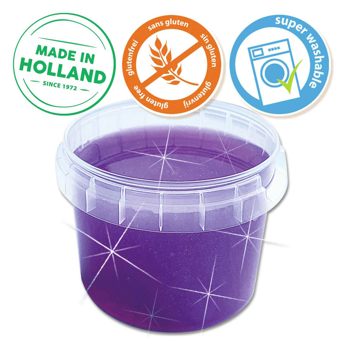 Ses slime - paars glitter 140g