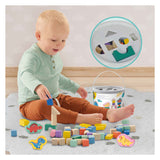 Ses creative ses houten bouwblokken dino's, 50st.