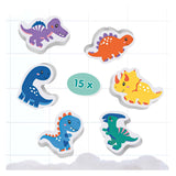 Ses creative - tiny talents - bad dino’s set - foam dino’s - plakken op natte tegels - stimuleert fantasie - veilig badspeelgoed - creatief spelen - dinosaurus speelgoed