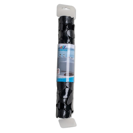 Wicotex badmat antislip stones 68x35cm zwart