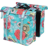 Basil Bloom Field dubbele fietstas, waterdicht, sky blue, 35L