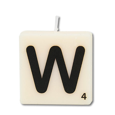Paperdreams letter kaarsje letter w, set van 4