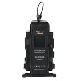 Rolux dubbele snellader rl-ch240s voor v-mount accu