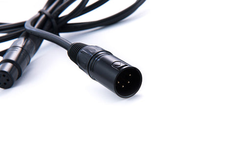 Rolux 4-pins xlr female met 4 pins male connector rl-c7