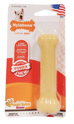 Nylabone dura chew peanut butter for hard bijters hypoallergenene