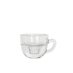 Ideas 4 seasons kaarsenhouder koffie helder ø8xh5cm
