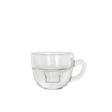 Ideas 4 seasons kaarsenhouder koffie helder ø8xh5cm