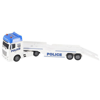 Rapid wheels autotransporter politie + auto en helikopter + licht en geluid