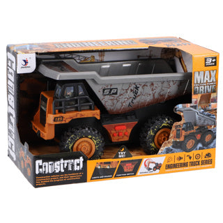 (leeg) kiepwagen constructie met licht en geluid | 2 stuks