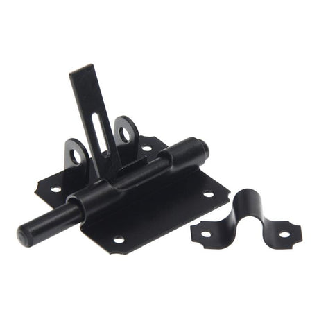 Mack 1069134 - hangslotgrendel zwart 80 mm | 5 stuks