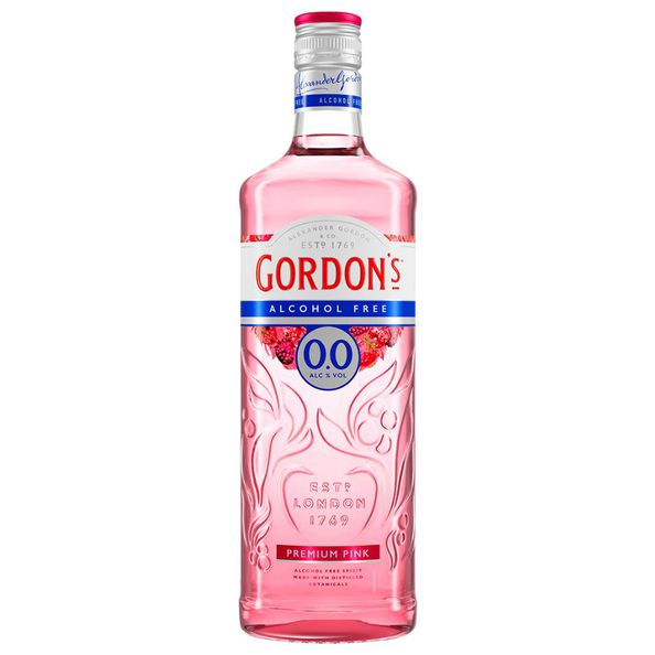 Gordon's gordons pink gin 0.0% (0.7 liter)
