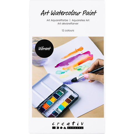 Creativ company cc aquarelverf bloemen en landschappen 12 kleuren