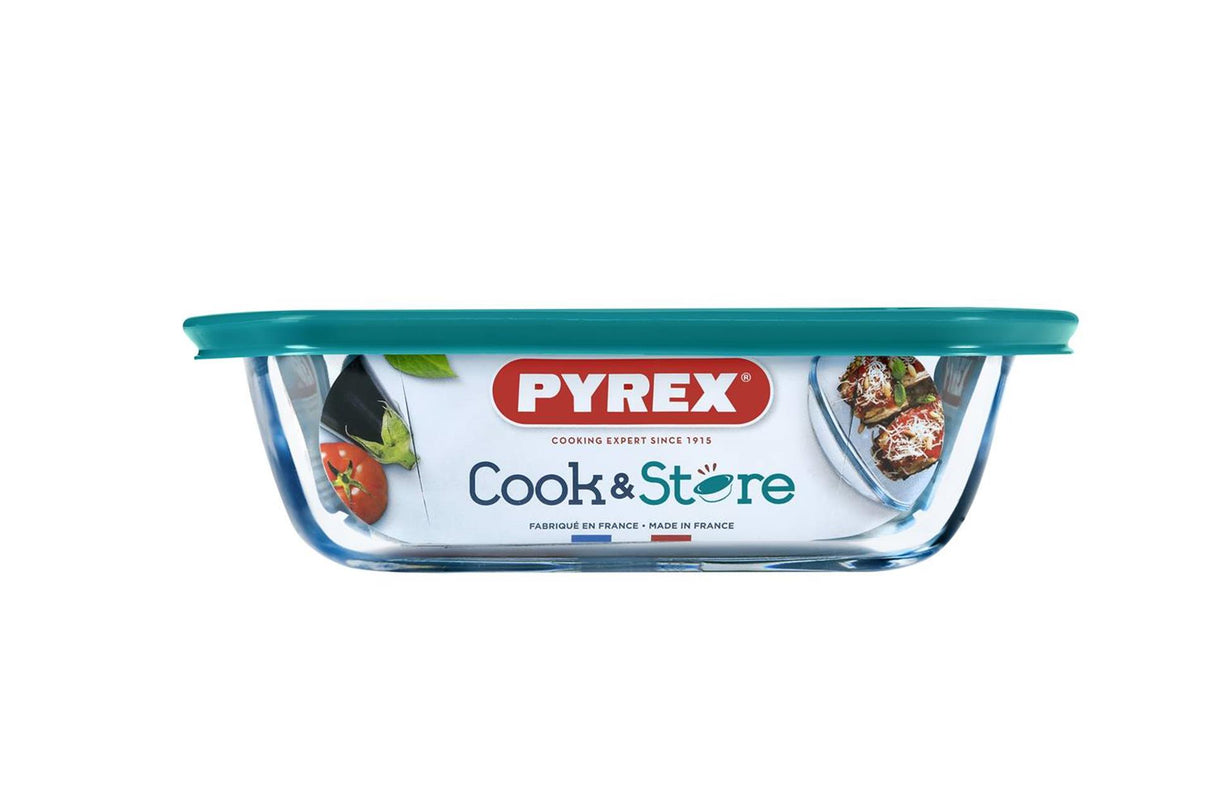 Pyrex cook store - schaal 1,2l - met deksel -