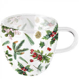 Ambiente glas winter greenery 200ml wit