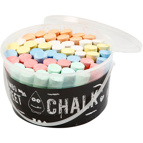 Creativ company http: www.cchobby.nl stoepkrijt-afm-2-5x10-5-cm-diverse-kleuren-50-stuk-1-emmer