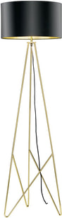 Eglo design camporale - vloerlamp - 1 lichts - messing - zwart, goud