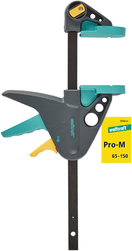 Wolfcraft - lijmklem 150 mm - eenhandsklem pro m - 3456000