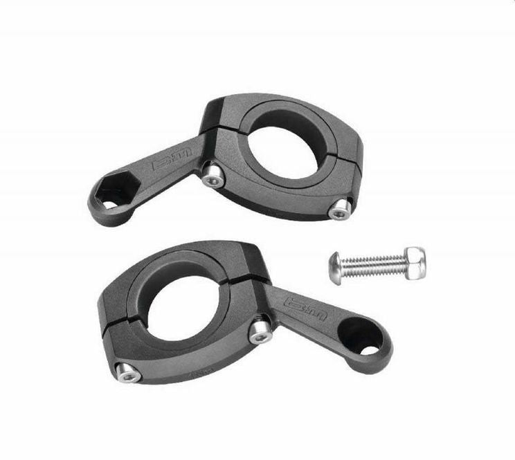 Busch Muller Lamphaak Steering mounting Aluminum 25.4mm 31.8mm Black