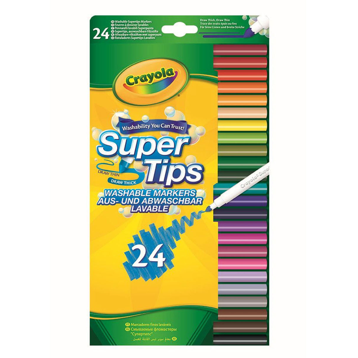 Crayola je čutila peresa s super točko, 24st.