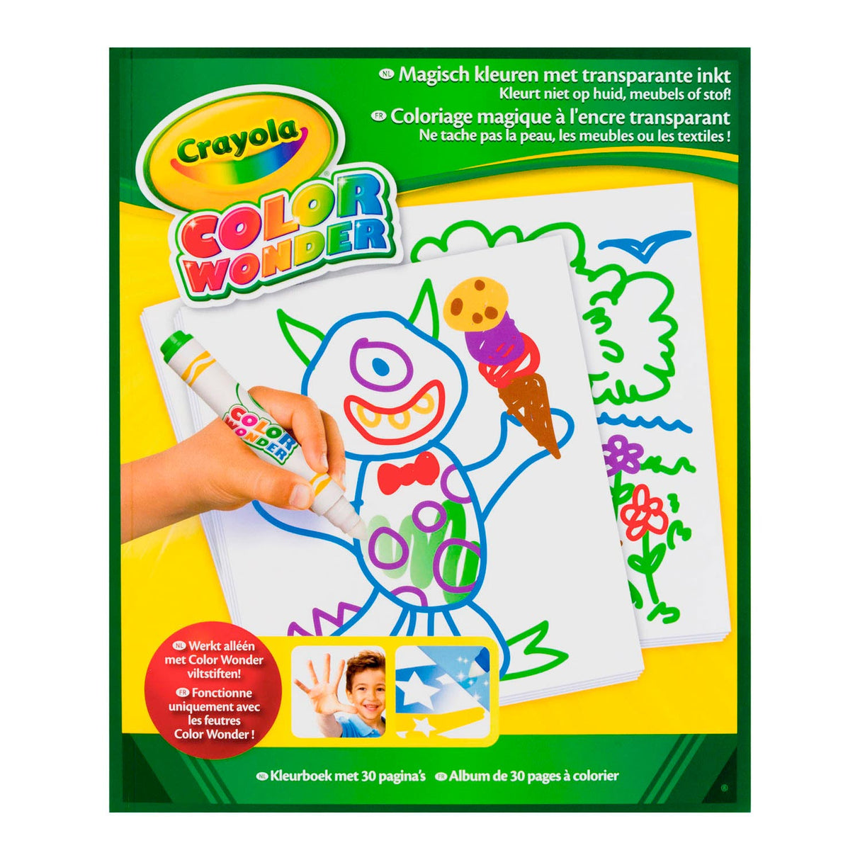 Crayola Color Wonder Wonder Blow Block, 30 stránek