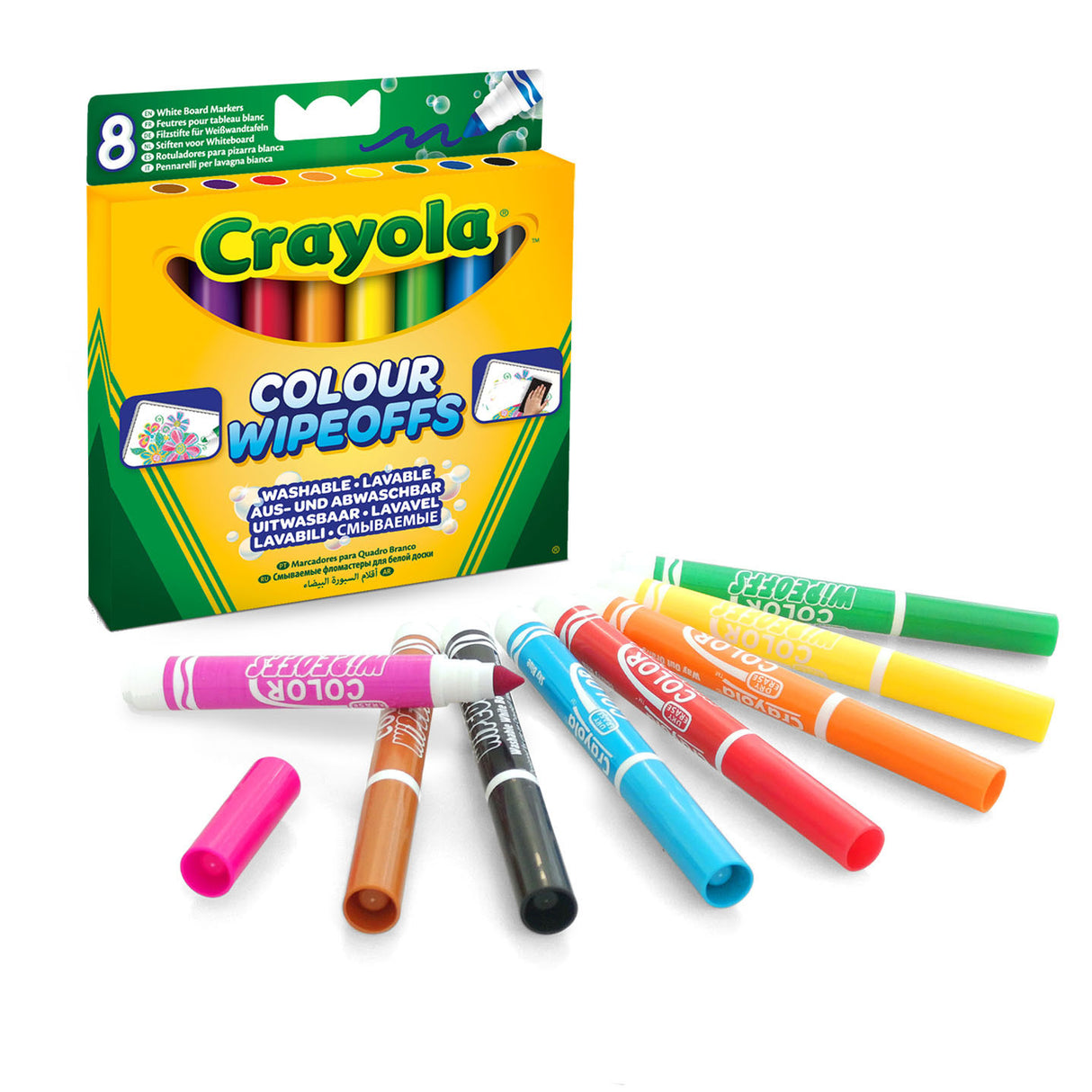 Crayola Farbausschüttung Whiteboard -Marker, 8st.