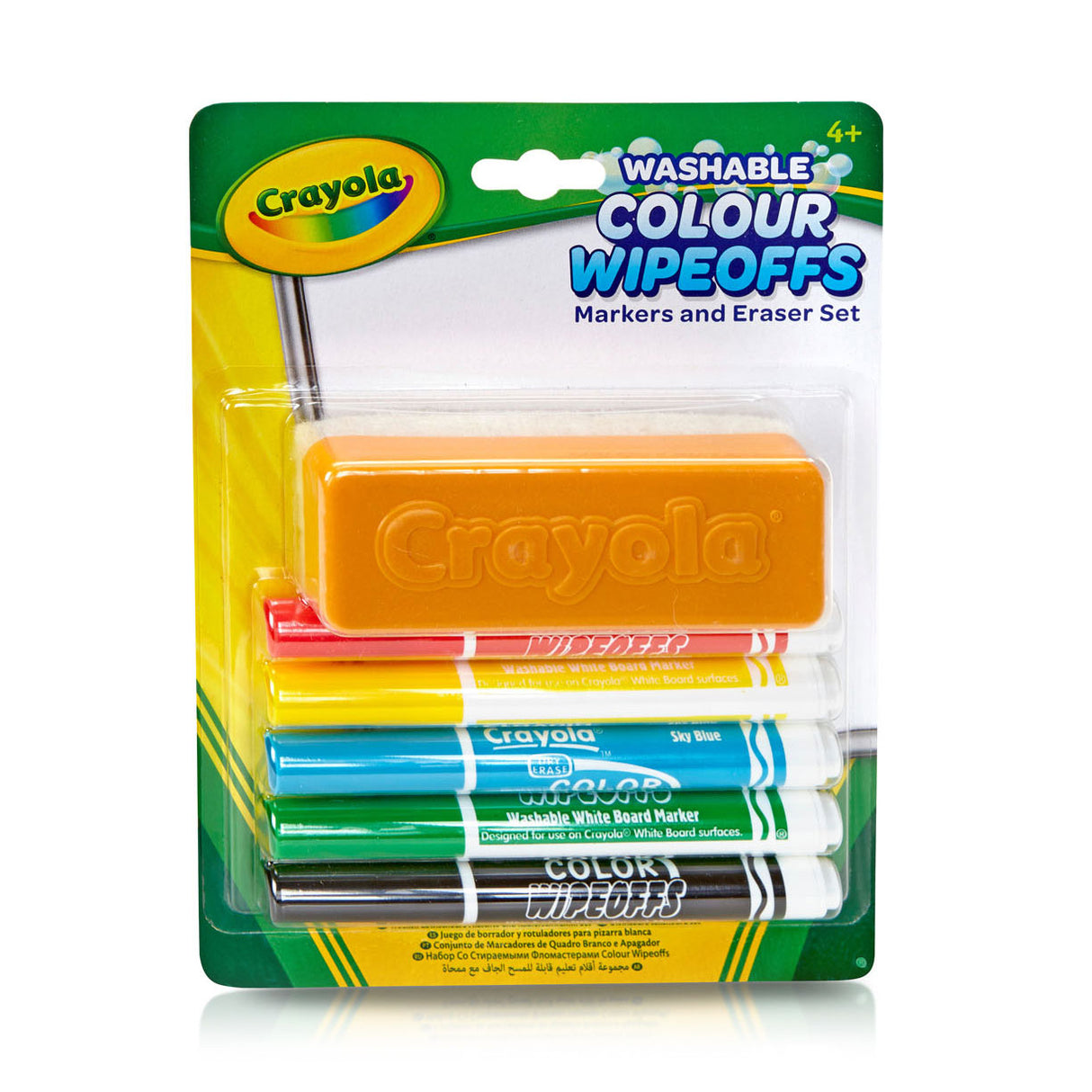 Značky Crayola Dry Wireoffs s stěračem, 5st.