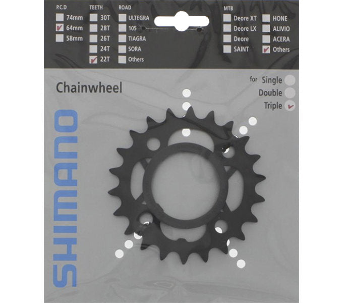 Shimano Chain Top 26T Acera FC-M391 Sort