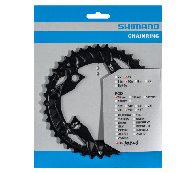 Shimano Chain Top 40T FC-MT500 FC-M523 (AN) 10 hitrostna črna