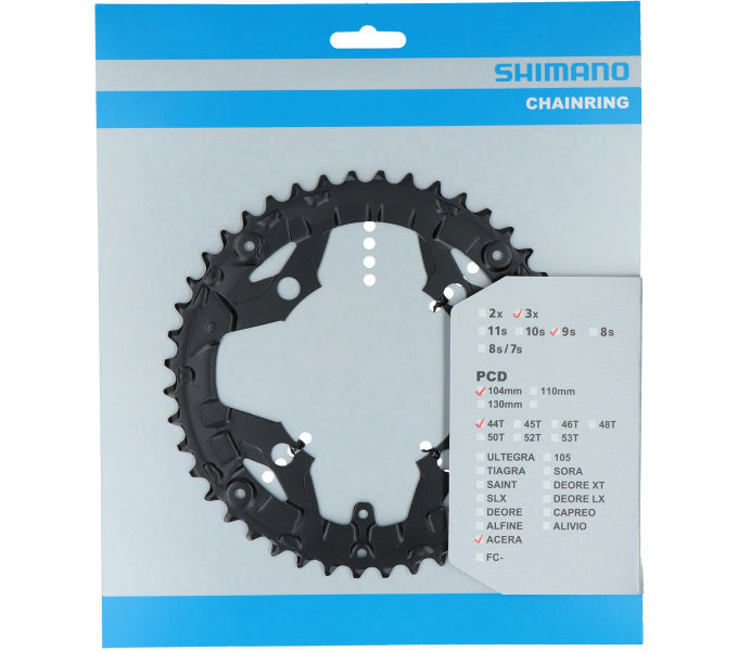 Shimano Chain Top Acera FC-T3010 9 Speed ​​44 denti per protezione a catena Nero