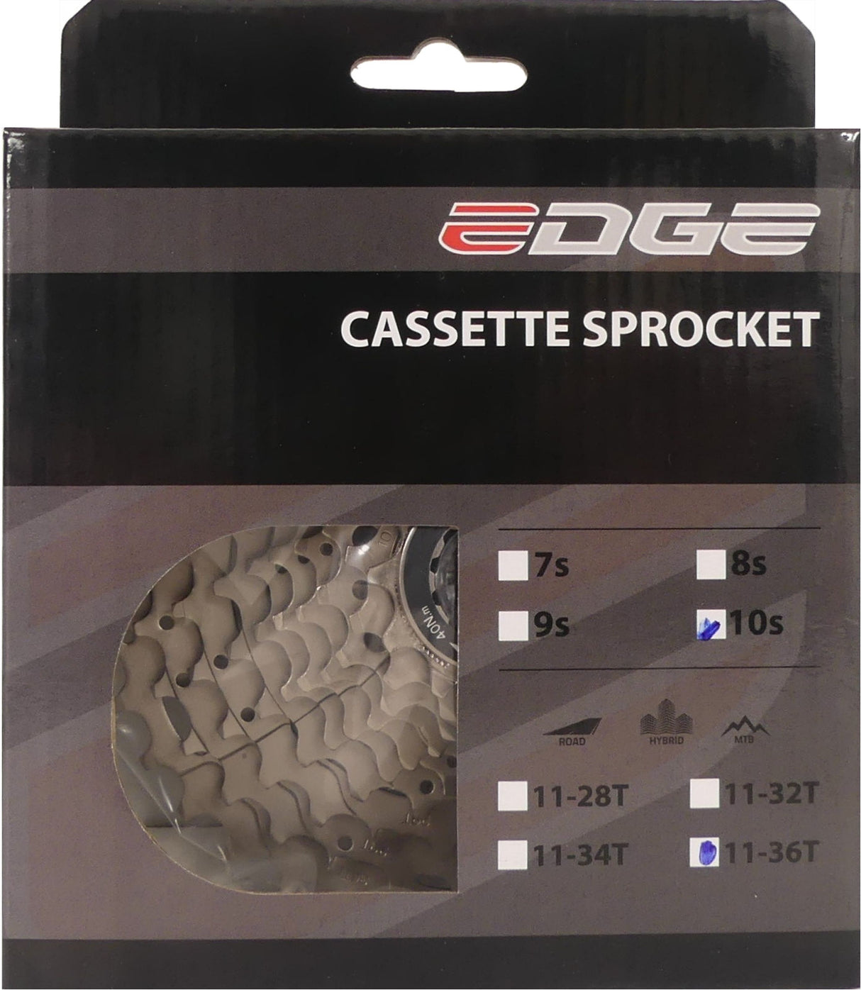 Edge Cassette 10 Speed ​​CS-M6010 11-36T Silver