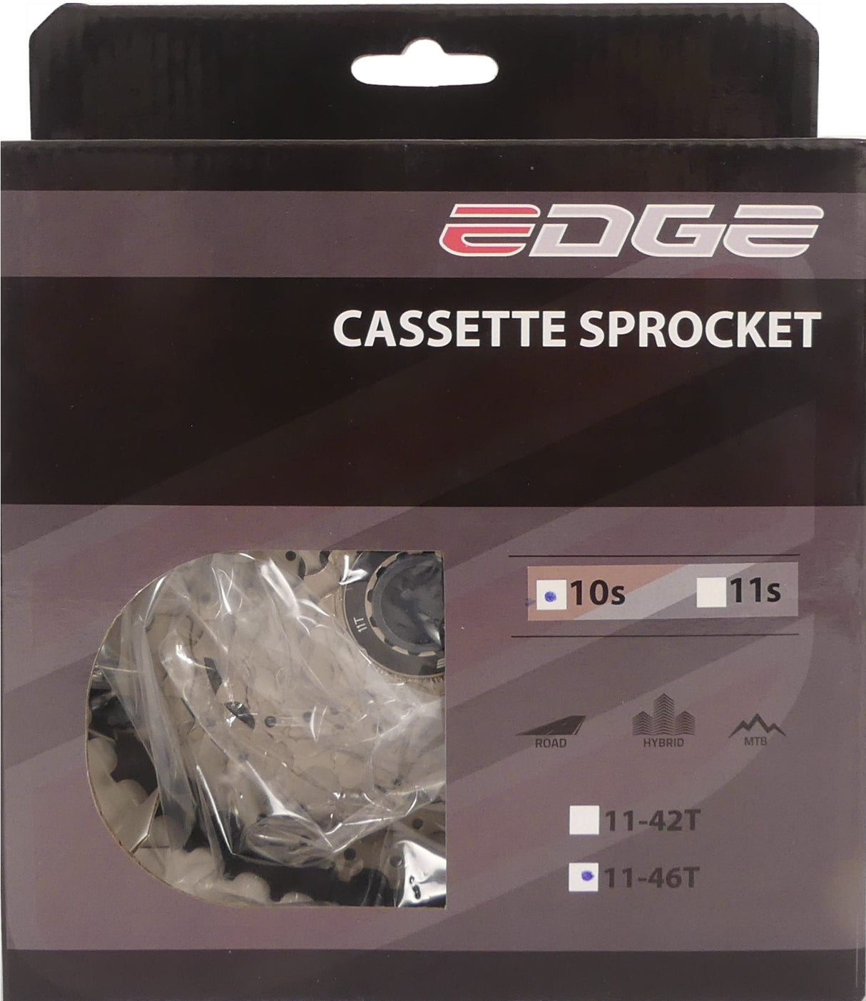 Edge Cassette 10 Speed ​​CS-M6010 11-46T -Olver Black