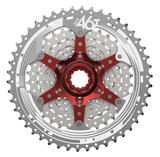 Sunrace CSMX3 10 Speed ​​Cassette 11-42T. Sølvmetallisk