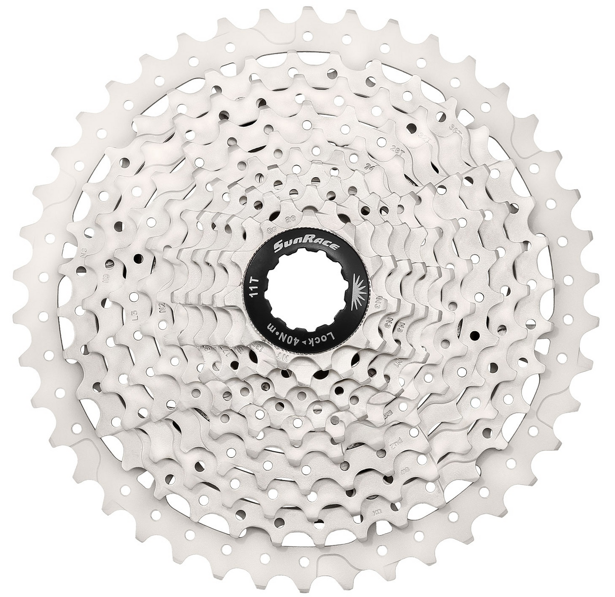 Cassette sunrace 10 vitesses CS-MS3 11-46t argent