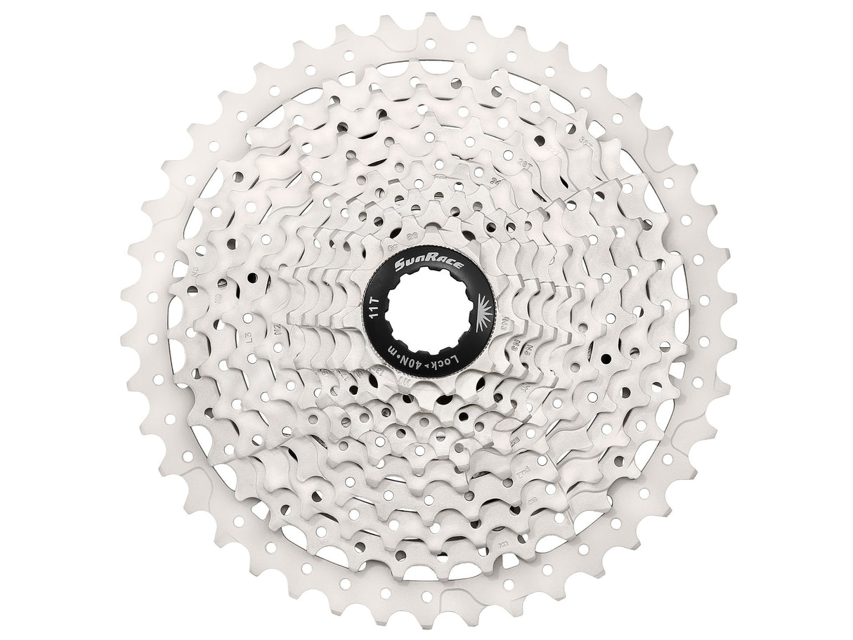 SunRace cassette 10V 11-42 CSMS3 metallic silver