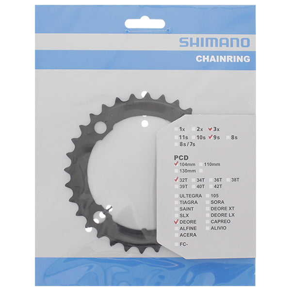 Shimano Chain top Deore 9V 4-arm Y1LD98080 Black 32T