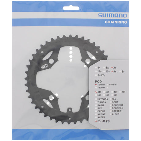 Shimano Y1Me98050 Acera FC-M391 kæde top 44t sort