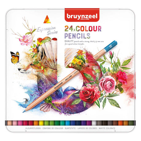 Bruynzeel expression kleurpotloden blik 24