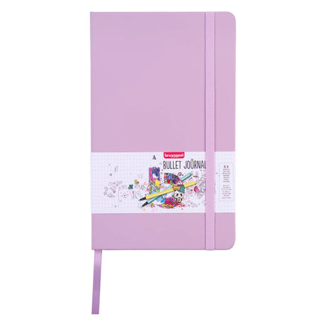 Bruynzeel bullet journal lila notitieboek 13x21cm 140g m² creatief.