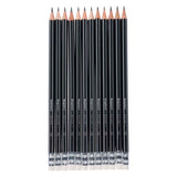 Bruynzeel teens hb grafietpotlood met gumtip set 12