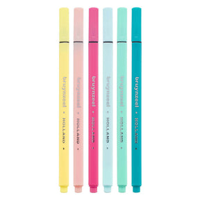 Bruynzeel fineliner set licht 6 kleuren