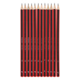 Bruynzeel hb grafietpotlood zwart rood