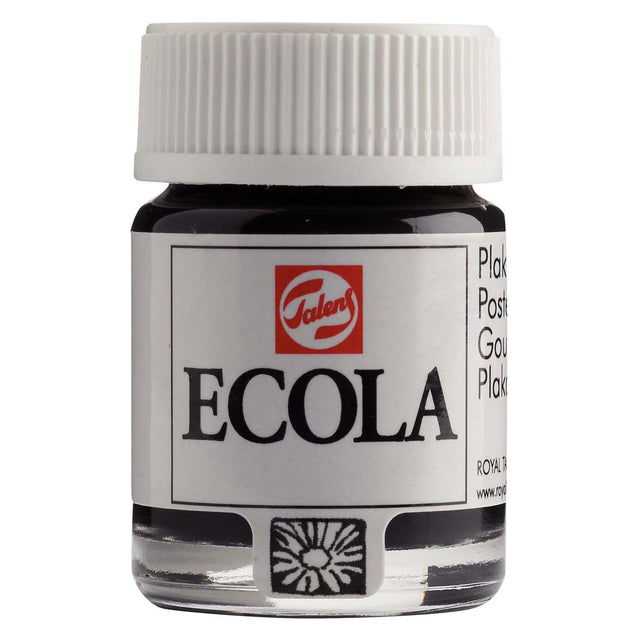 Bruynzeel ecola plakkaatverf fles 16ml zwart 700