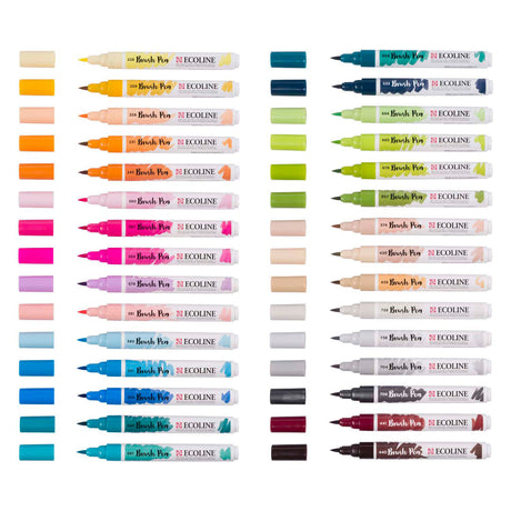 Ecoline brush pen set additional | 30 colours