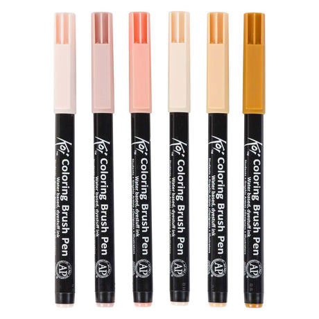 Sakura unieke manga-coll. van 6 koi colouring penseel pens