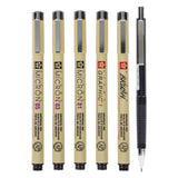 Sakura unieke manga-collectie van 6 pigma micron