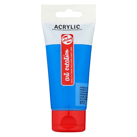 Talens art creation acrylverf tube 75ml primaircyaan 572